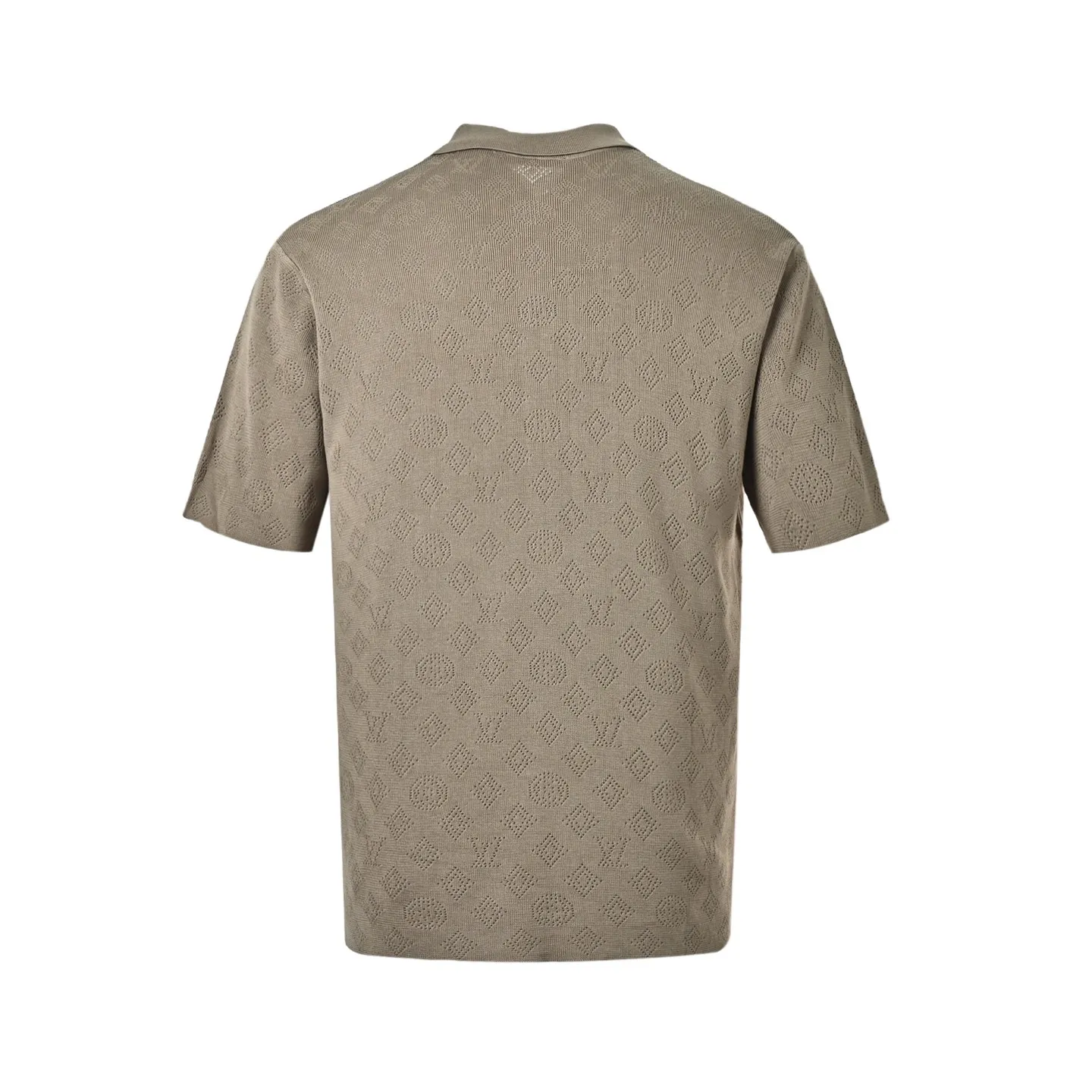 Louis Vuitton/Louis Vuitton 26ss hollow presbyopic knitted Polo short sleeves